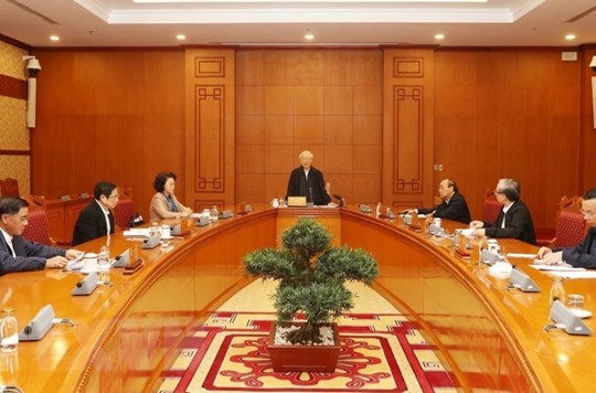 Tổng Bí thư, Chủ tịch nước chủ trì họp Tiểu ban Nhân sự Đại hội XIII