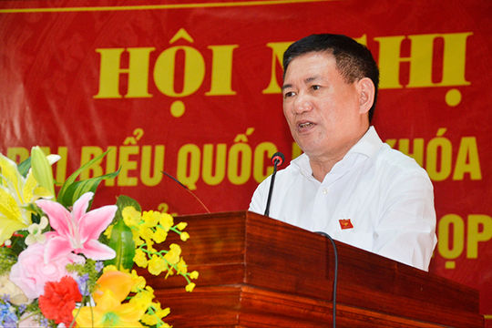 Ủy viên Trung ương Đảng, Tổng Kiểm toán nhà nước Hồ Đức Phớc tiếp xúc cử tri thành phố Vinh, tỉnh Nghệ An