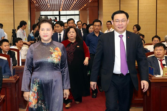 Chủ tịch Quốc hội Nguyễn Thị Kim Ngân dự Kỳ họp thứ 15, Hội đồng Nhân dân Thành phố Hà Nội, nhiệm kỳ 2016-2021