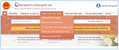 Hướng dẫn thực hiện Gia hạn thẻ BHYT theo hộ gia đình và Đóng tiếp BHXH tự nguyện trên Cổng Dịch vụ công Quốc gia.