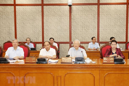 Bộ Chính trị làm việc với Ban Thường vụ Thành ủy Cần Thơ