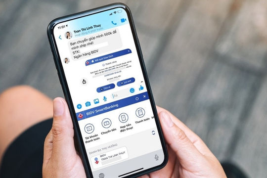 Ngân hàng Việt đầu tiên hỗ trợ giao dịch ngay trên ứng dụng chat