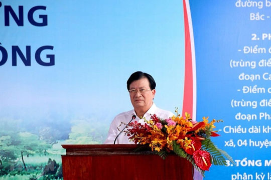 Khởi công dự án thành phần cao tốc Bắc Nam, đoạn Vĩnh Hảo-Phan Thiết