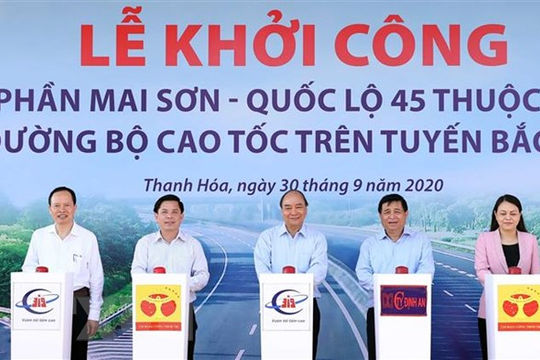 Thủ tướng phát lệnh khởi công cao tốc Mai Sơn-Quốc lộ 45