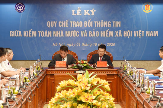 Kiểm toán Nhà nước ký quy chế trao đổi thông tin với Bảo hiểm Xã hội Việt Nam