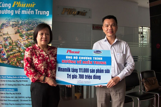 Người lao động Vinamilk đóng góp ngày lương, hỗ trợ miền Trung mùa bão lũ gần 4 tỷ đồng