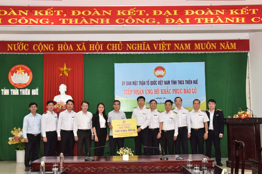 Kiểm toán Nhà nước tiếp tục các hoạt động thăm hỏi, động viên người dân vùng lũ tỉnh Thừa Thiên Huế, Quảng Nam, Quảng Ngãi