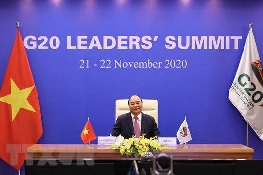 Thủ tướng Nguyễn Xuân Phúc dự Hội nghị thượng đỉnh G20 trực tuyến