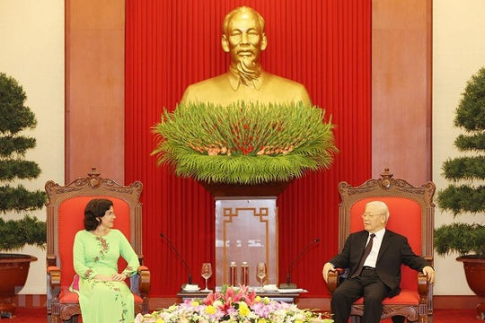 Tổng Bí thư, Chủ tịch nước Nguyễn Phú Trọng tiếp Đại sứ Cuba