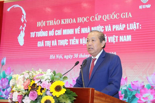 Vận dụng sáng tạo tư tưởng Hồ Chí Minh để xây dựng Nhà nước pháp quyền