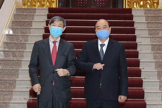 Thủ tướng Nguyễn Xuân Phúc tiếp Chủ tịch JICA Kitaoka Shinichi