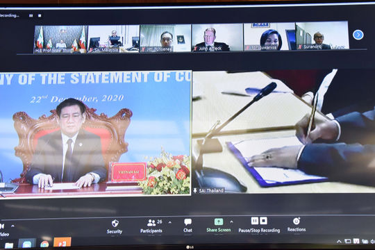 Thông qua Tuyên bố cam kết và Điều khoản tham chiếu cuộc kiểm toán hợp tác việc quản lý nguồn nước sông Mê Công