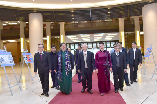 Tổng Bí thư, Chủ tịch Nước Nguyễn Phú Trọng dự gặp mặt kỷ niệm 75 năm Ngày Tổng tuyển cử đầu tiên