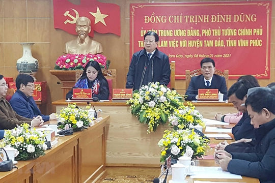 Phó Thủ tướng: Phấn đấu đưa Tam Đảo trở thành thị xã năm 2025 Phó Thủ tướng: Phấn đấu đưa Tam Đảo trở thành thị xã năm 2025