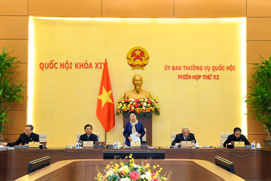 Khai mạc Phiên họp thứ 52 của Ủy ban Thường vụ Quốc hội