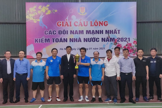Văn phòng KTNN giành giải nhất, Giải cầu lông các đôi nam mạnh nhất KTNN năm 2021