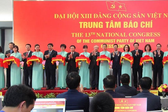 Khai trương Trung tâm Báo chí Đại hội XIII của Đảng