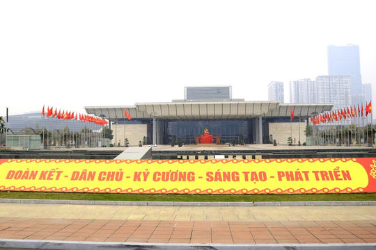 Trung tâm Hội nghị Quốc gia sẵn sàng cho Đại hội XIII của Đảng