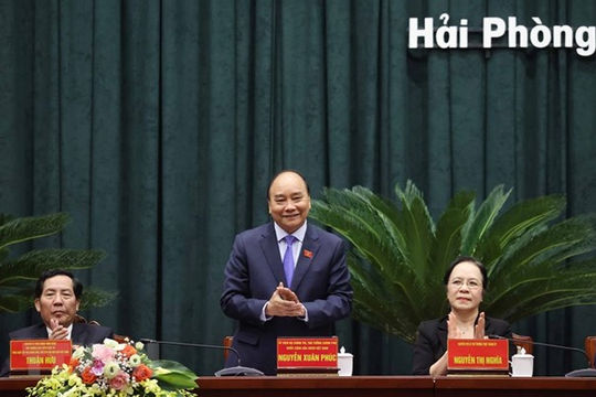 Thủ tướng Chính phủ Nguyễn Xuân Phúc tiếp xúc cử tri Hải Phòng