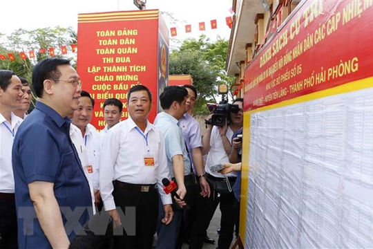 Chủ tịch Quốc hội kiểm tra công tác chuẩn bị bầu cử tại Tiên Lãng