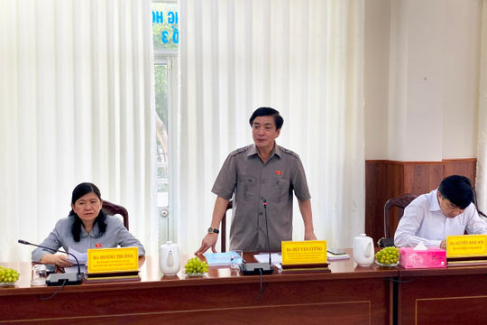 Tổng Thư ký Quốc hội, Chủ nhiệm Văn phòng Quốc hội kiểm tra công tác chuẩn bị bầu cử tại Ninh Thuận