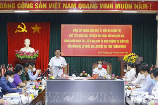 Chủ tịch Quốc hội Vương Đình Huệ: Không để địa điểm bầu cử trở thành nơi lây nhiễm dịch Covid - 19