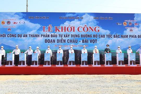 Hơn 11.000 tỷ đồng xây dựng tuyến đường bộ cao tốc đoạn Diễn Châu - Bãi Vọt