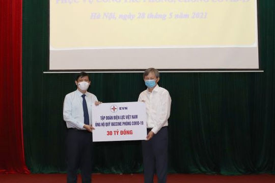 EVN hỗ trợ 30 tỷ đồng mua vắc xin phòng Covid-19
