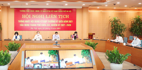 Thống nhất các nội dung Kỳ họp thường kỳ giữa năm 2021 của HĐND Thành phố Hà Nội