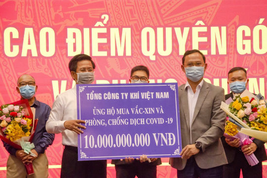 PV GAS tiếp tục ủng hộ 10 tỷ đồng vào Quỹ vắc xin phòng dịch Covid-19