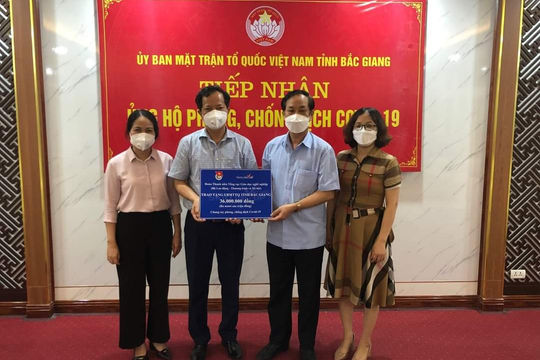 Đoàn thanh niên Tổng cục giáo dục nghề nghiệp hướng về vùng dịch Bắc Giang