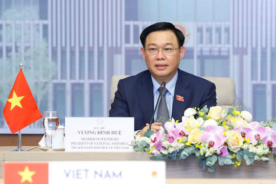 Chủ tịch Quốc hội Vương Đình Huệ hội đàm trực tuyến với Chủ tịch Hạ viện Australia