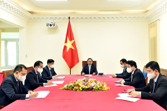 Việt Nam và Pháp nhất trí hỗ trợ cung cấp vaccine phòng COVID-19