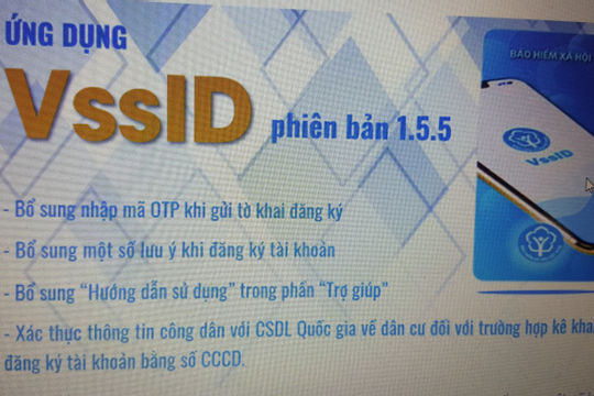 Xác thực mã OTP khi đăng ký trên ứng dụng VssID Xác thực mã OTP khi đăng ký trên ứng dụng VssID