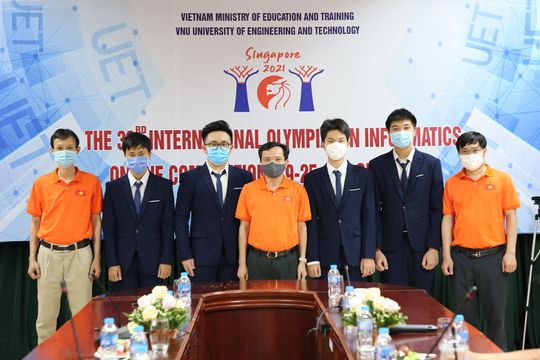 Đoàn thí sinh Việt Nam đạt thành tích cao tại cuộc thi Olympic Tin học quốc tế năm 2021 Đoàn thí sinh Việt Nam đạt thành tích cao tại cuộc thi Olympic Tin học quốc tế năm 2021