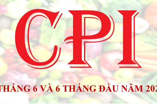 Infographic - CPI bình quân 6 tháng đầu năm tăng thấp nhất trong 6 năm qua