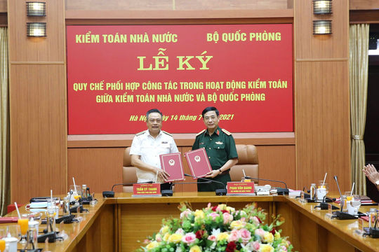 Kiểm toán Nhà nước - Bộ Quốc phòng tiếp tục hợp tác chặt chẽ, hiệu quả
