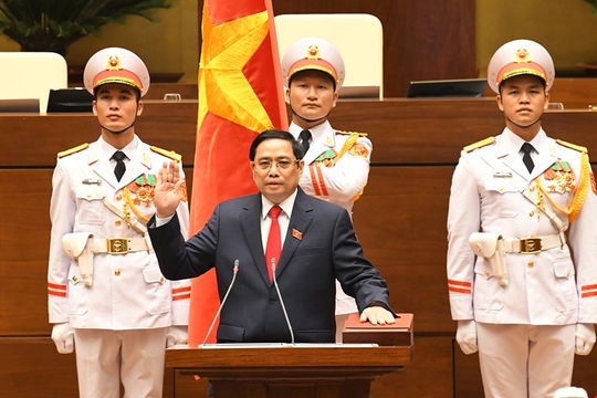 Thủ tướng Chính phủ Phạm Minh Chính tuyên thệ nhậm chức trước Quốc hội Thủ tướng Chính phủ Phạm Minh Chính tuyên thệ nhậm chức trước Quốc hội