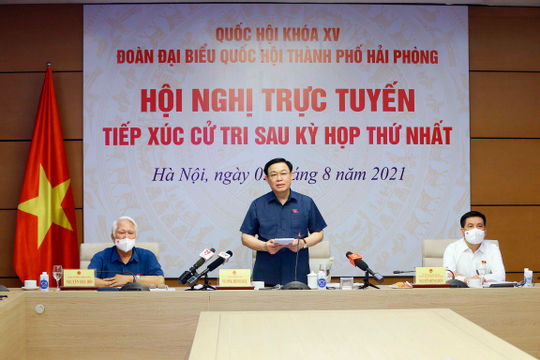 Chủ tịch Quốc hội: Khẩn trương xây dựng cơ chế, chính sách đặc thù để Hải Phòng phát triển bứt phá