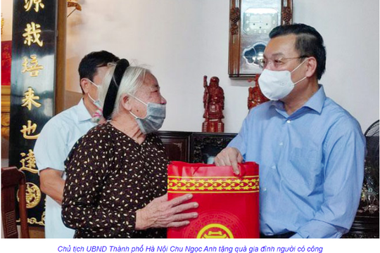 Hà Nội dành hơn 3,8 tỷ đồng tặng quà người có công dịp Quốc khánh