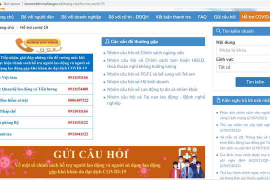 Giải đáp chính sách hỗ trợ người lao động, doanh nghiệp gặp khó khăn do COVID-19