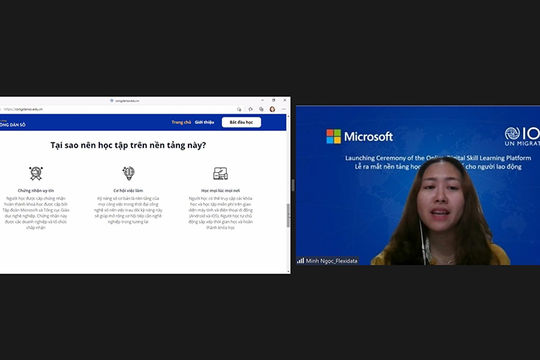 Ra mắt nền tảng học trực tuyến hỗ trợ kỹ năng số cho người lao động