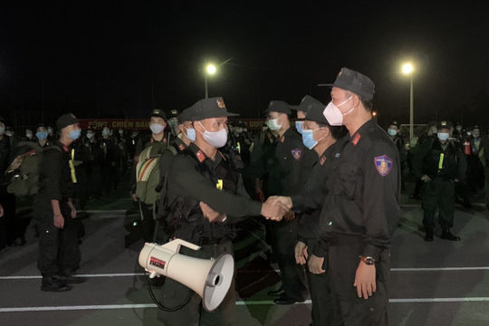 Tăng cường lực lượng Cảnh sát cơ động để đảm bảo an ninh, trật tự và phòng, chống dịch Covid-19 tại các tỉnh phía Nam