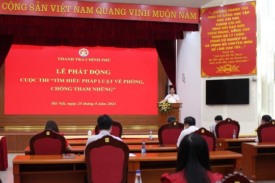 Phát động Cuộc thi "Tìm hiểu pháp luật về phòng, chống tham nhũng"