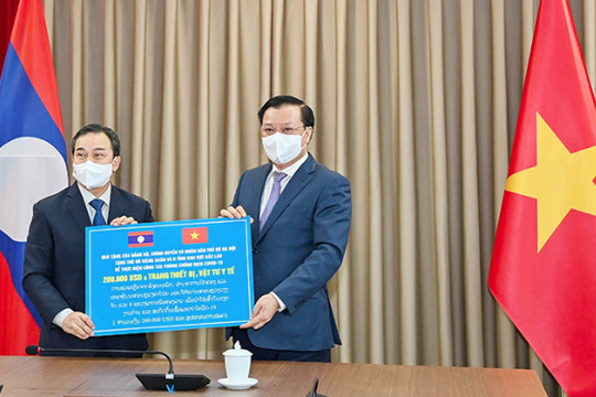 Hà Nội hỗ trợ các địa phương của Lào ứng phó với đại dịch
