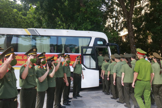 300 cán bộ, học viên Học viện An ninh nhân dân được chi viện cho tỉnh Đồng Nai để chống dịch