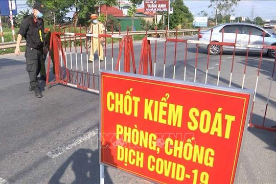 Tăng cường bảo đảm an ninh trật tự, phòng chống cháy nổ và xử lý vi phạm trong phòng, chống dịch COVID-19