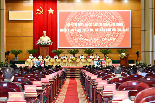 Hội nghị toàn quốc các cơ quan nội chính triển khai Nghị quyết Đại hội lần thứ XIII của Đảng