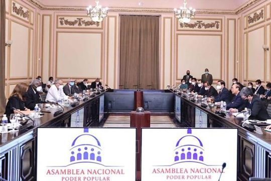 Chủ tịch nước Nguyễn Xuân Phúc hội kiến Chủ tịch Quốc hội Cuba Esteban Lazo Hernández