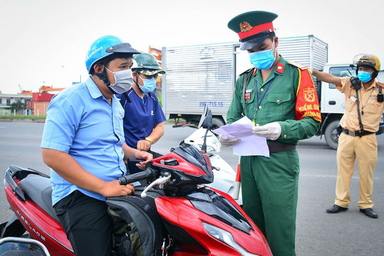 Tiếp tục kiểm soát người ra, vào Thành phố Hồ Chí Minh và các tỉnh Bình Dương, Đồng Nai, Long An